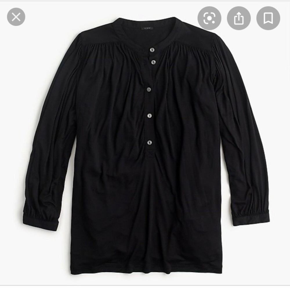 Jcrew Drapey top - black